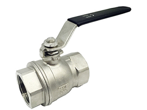 Válvula de bola de acero inoxidable de 2 piezas, 600psi