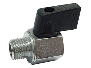 Mini válvula de bola de acero inoxidable, 450psi