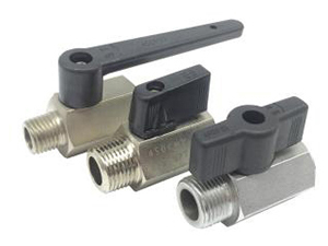 Mini válvula de bola de latón, 450psi