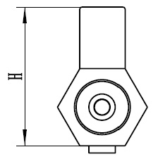 Grifo de drenaje estilo tapón, con cuerpo hexagonal