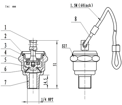 Drain Cock with Straight Outlet