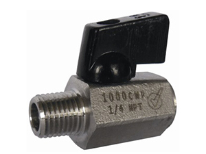 Mini válvula de bola de acero inoxidable NSF