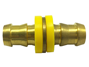 Adaptador de empuje para manguera de latón